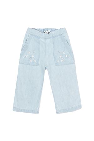 Jeans denim con ricami CHLOÉ KIDS | C20905Z04